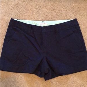 Navy chino shorts